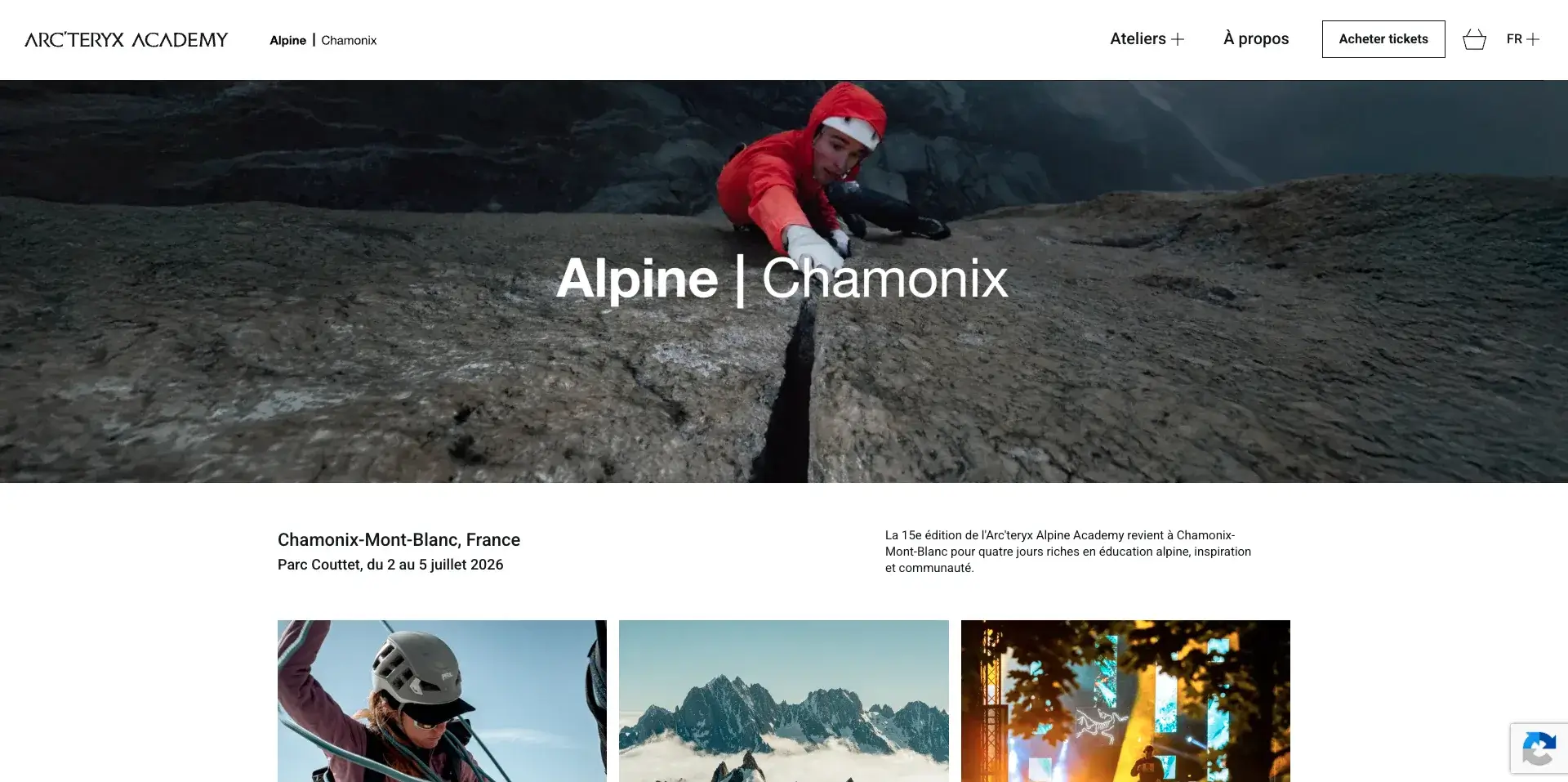 Arc'teryx Academy - Capture d'écran 1