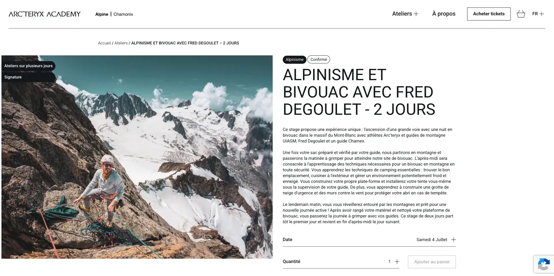 Arc'teryx Academy - Capture d'écran 2